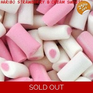 Haribo Strawberries & Cream - Candy Sweets